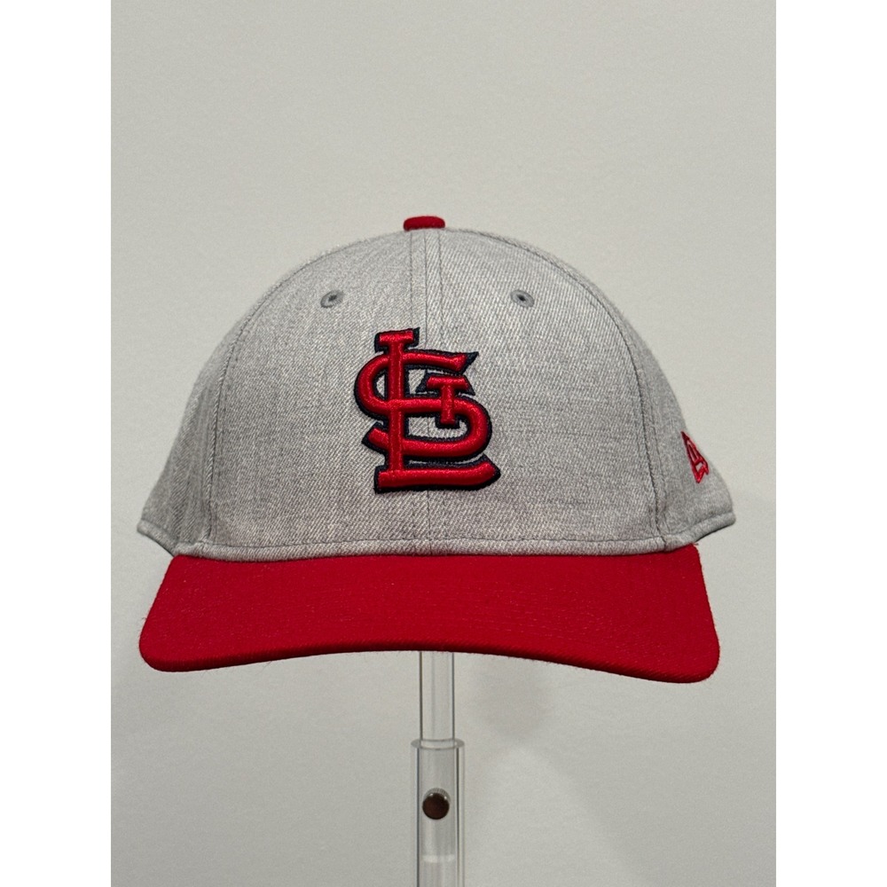 New Era Hat St. Louis Cardinals Adult OSFM Gray Red Good MLB 9FORTY Cap